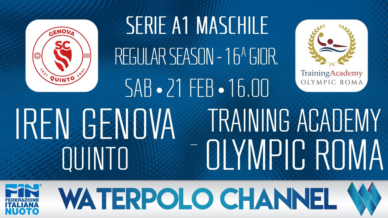 A1M 25/26 - 16ª Giornata: Iren Genova Quinto - Training Academy Olympic Roma