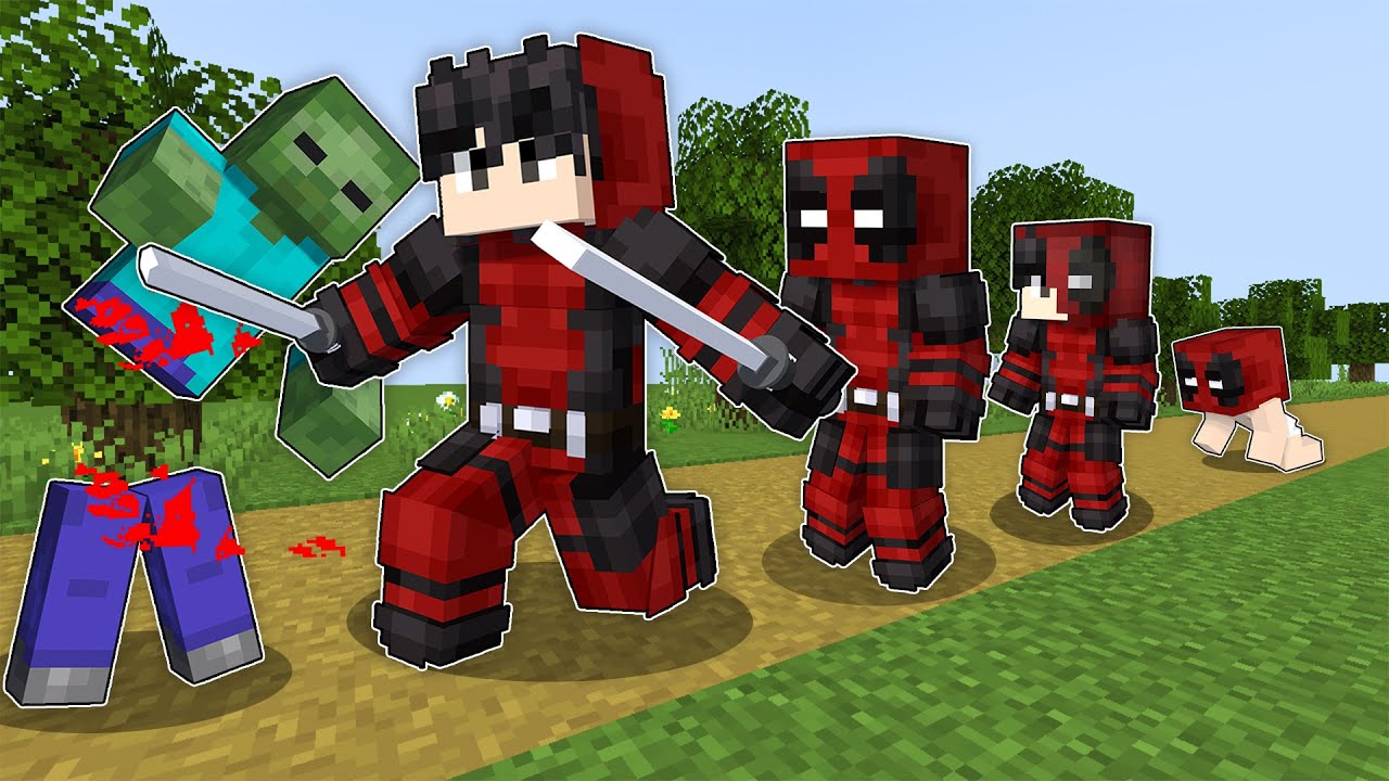 From BIRTH To DEADPOOL in Minecraft! (tagalog)