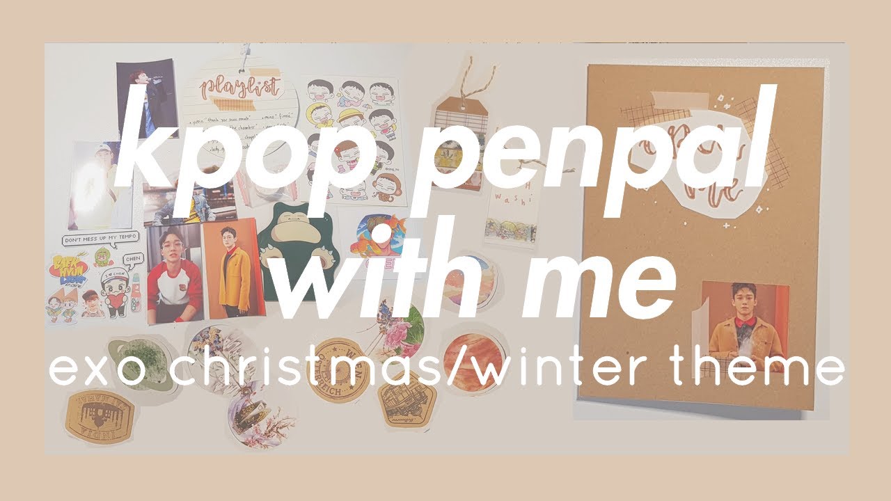kpop penpal with me #2 | exo & christmas theme