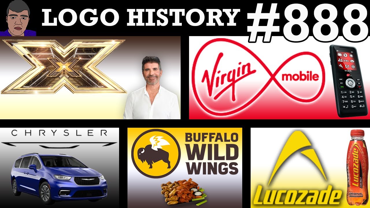 LOGO HISTORY #888 - Chrysler, Lucozade, The X Factor, Virgin Mobile & Buffalo Wild Wings