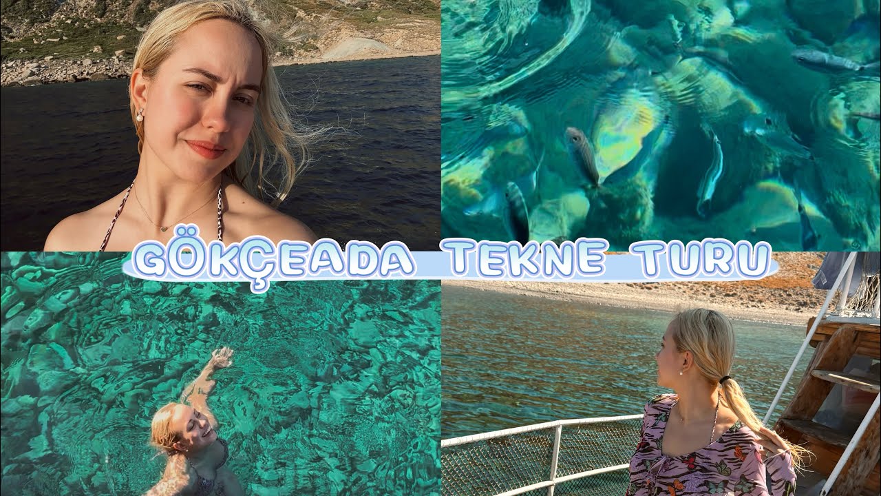 GÖKÇEADA / ÇANAKKALE TEKNE TURU VLOG 🌞❣️