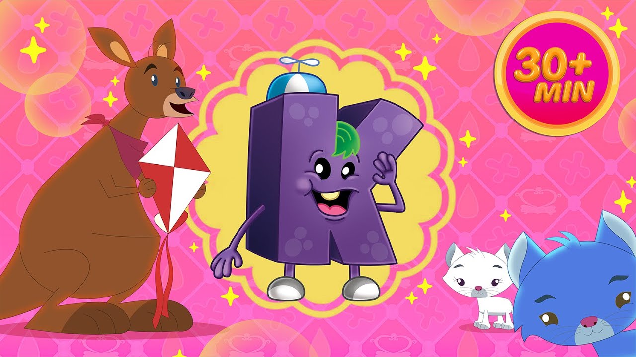 Давайте найдём K-Monster | 30-минутный цикл #abcmonsters #toddlerlearning #alphabetsongs