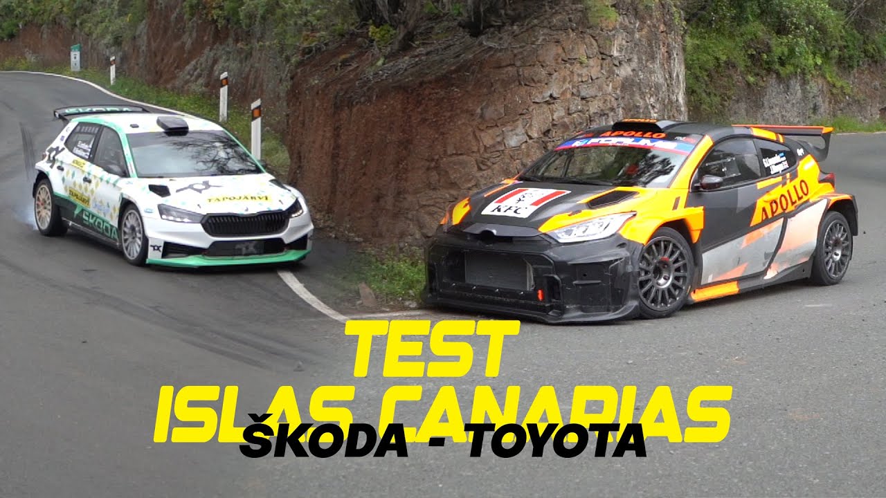Test Škoda-Totoya Rallye Islas Canarias #wrc #wrc2