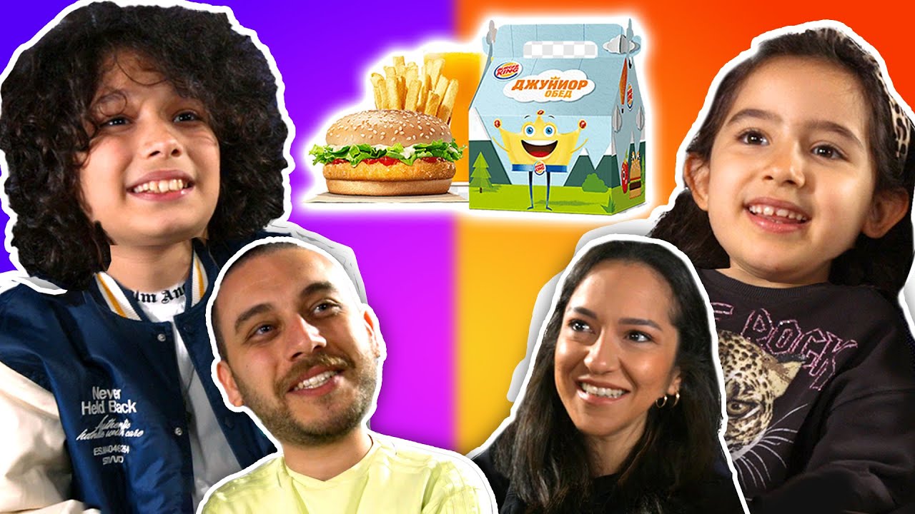 ÇOCUKLAR FASTFOOD ÇOCUK MENÜLERİNİ DENİYOR!