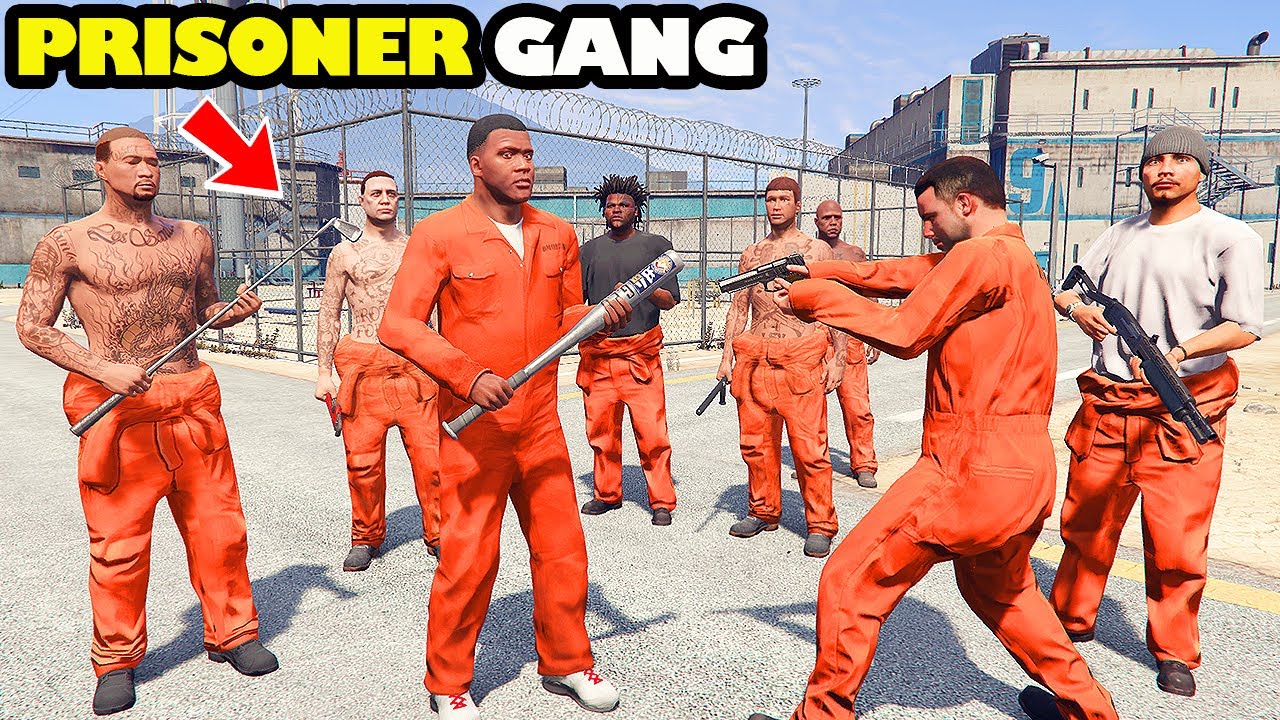 Franklin Become The Most Dangerous Prisoner Gang Boss in Prison In GTA 5 | SHINCHAN and CHOP