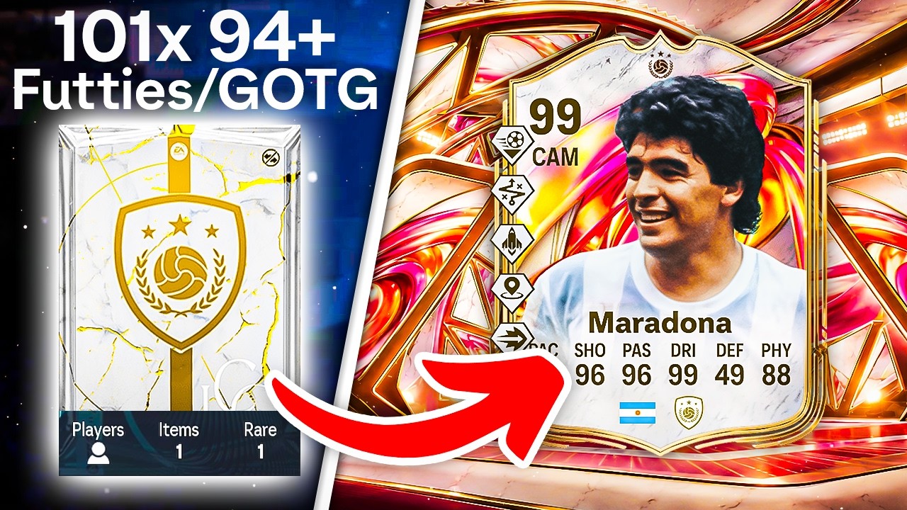 101x ПАКОВ ИКОН 94+ FUTTIES/GOTG НА 1 АККАУНТЕ! 😱 FC 26 Ultimate Team