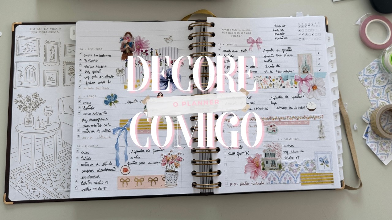 DECORE uma página do PLANNER da ​@VIPAPIER comigo 