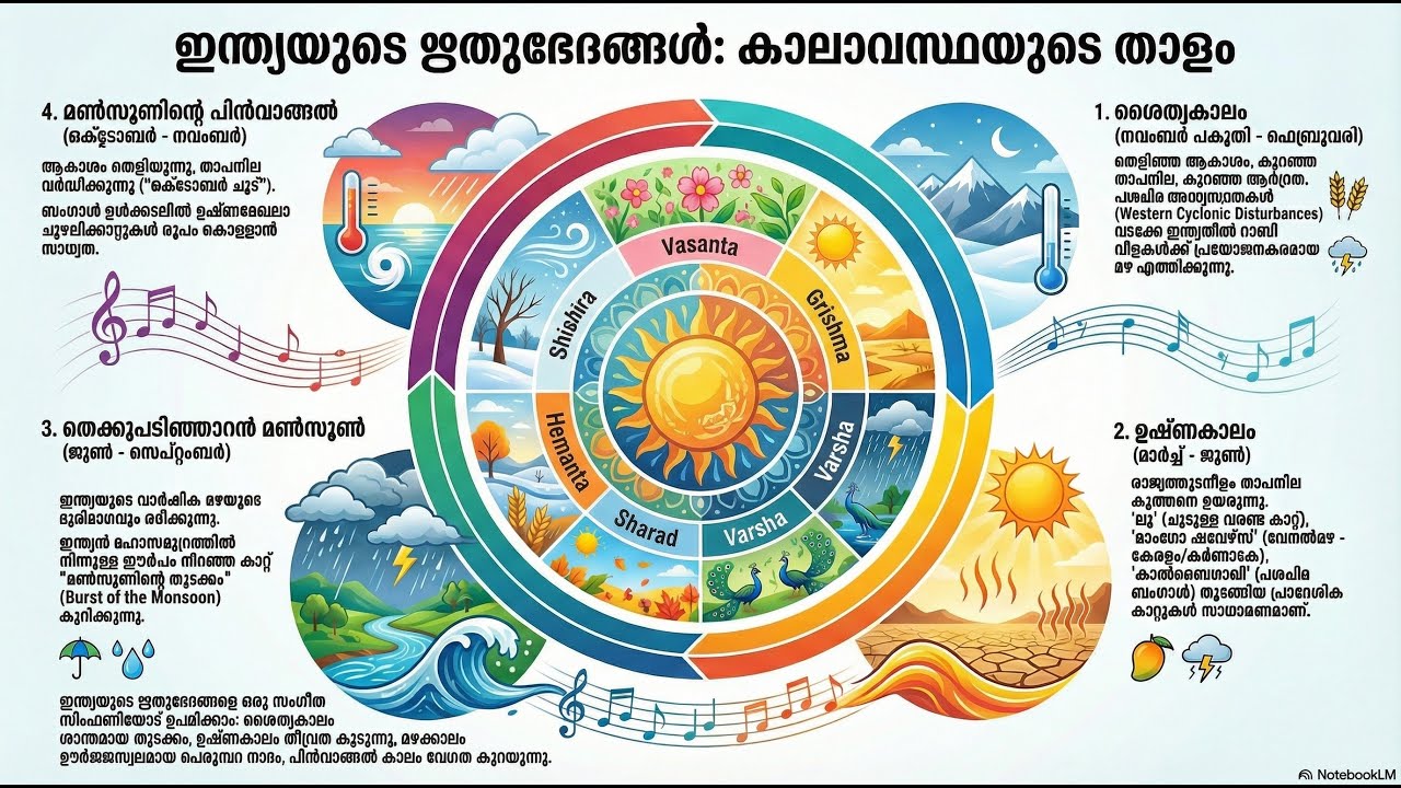 The Rhythms of the Indian Monsoon Cycle   ഋതുക്കളുടെ സിംഫണി