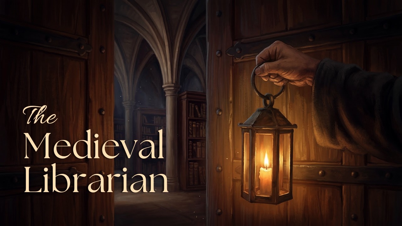 Midnight at the Abbey Library | A Quiet Medieval Sleep Story