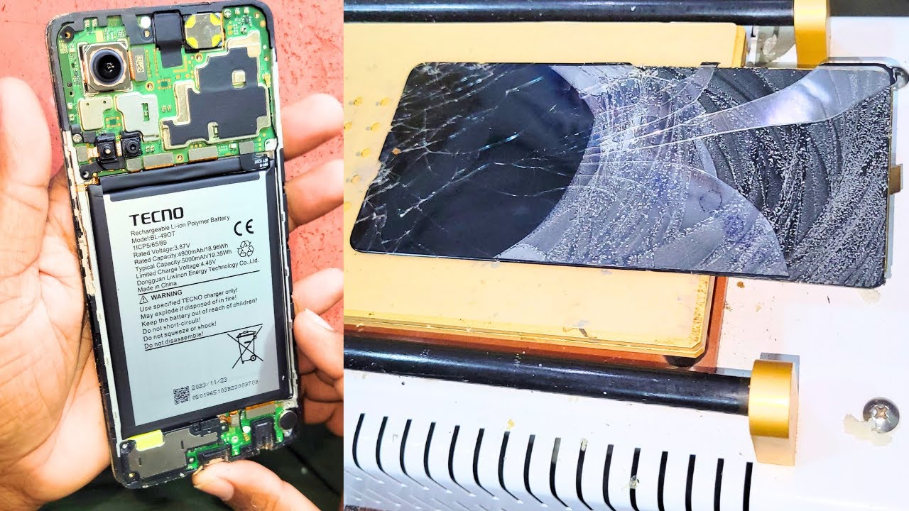 Tecno Camon 20 Full Broken Front Glass Replacement || Touch Glass Repair