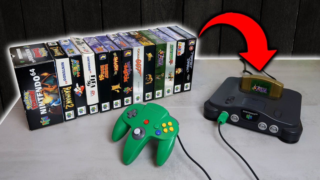 probando 12+1 JUEGOS en una NINTENDO 64 😲 ¿sientes esos feelings? YO SÍ