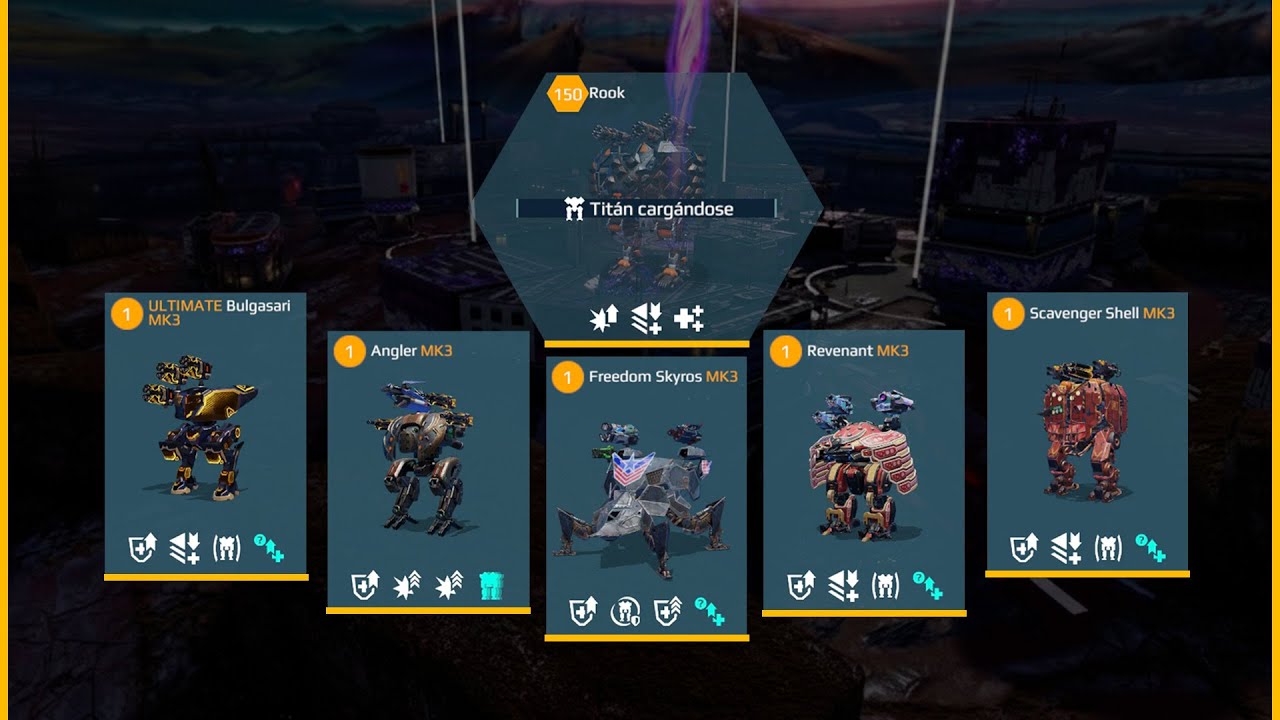 War Robots:🛡️Ангар с физическим щитом | Shell, Angler, Revenant, Skyros, UE Bulgasari &mdash; геймплей