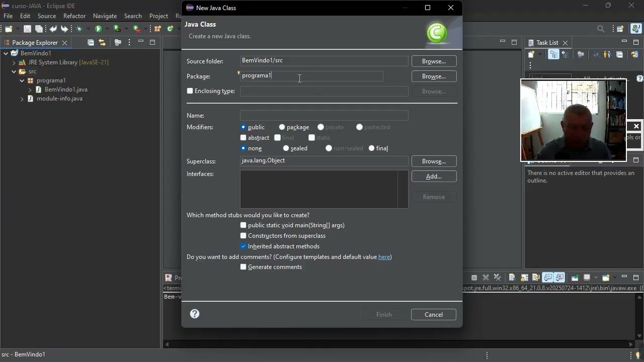 Criando WorkSpace no Eclipse IDE
