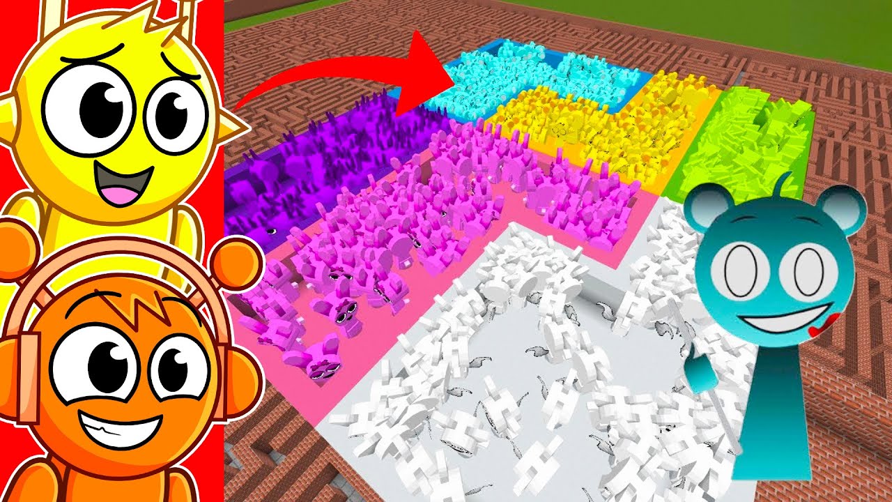 Создаём 1000x SPRUNKI в Minecraft!