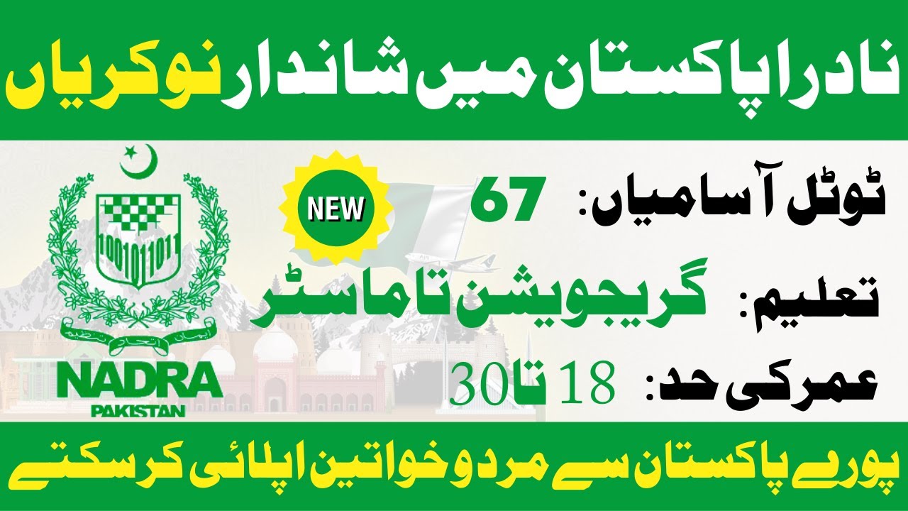 NADRA Jobs 2023 | Nadra jobs | Government jobs in Pakistan | Pk jobs 650