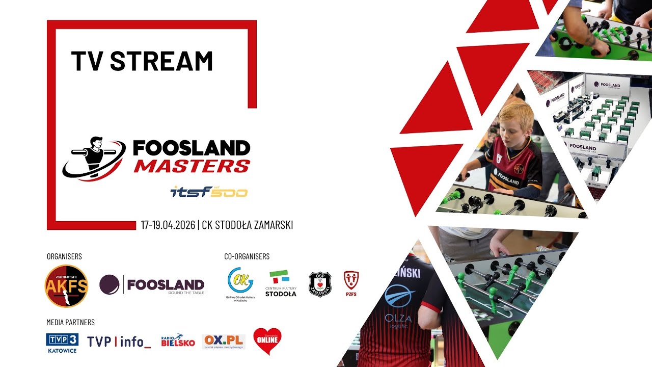 Foosland Masters 2026 ITSF500 OD QR1 A. Lamperska-Duda S. Sadlon vs A. Pitak R. Choch&oacute;ł