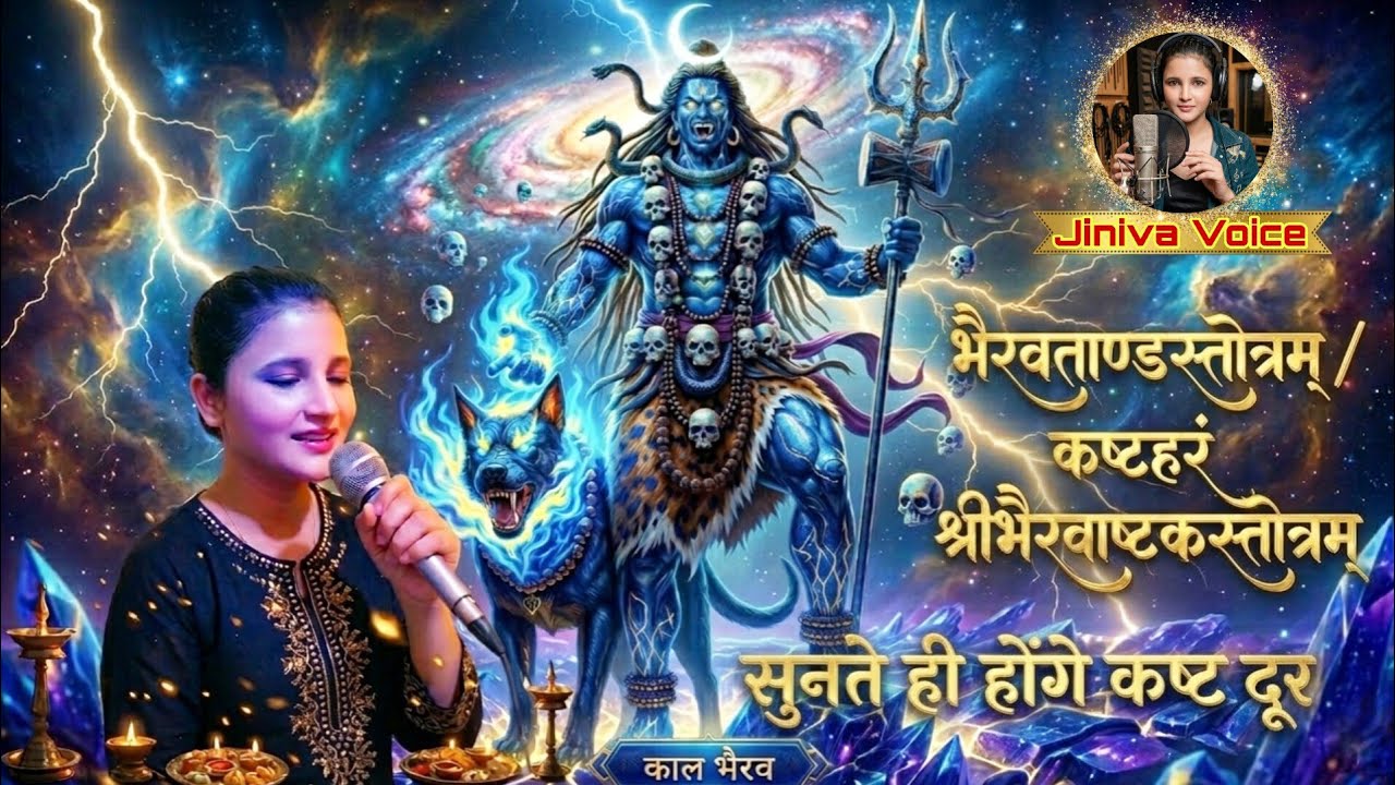 श्री काल भैरव स्तोत्र | शक्तिशाली भैरव मंत्र | भय, बाधा और नकारात्मक ऊर्जा दूर @JinivaVoice #bhakti 