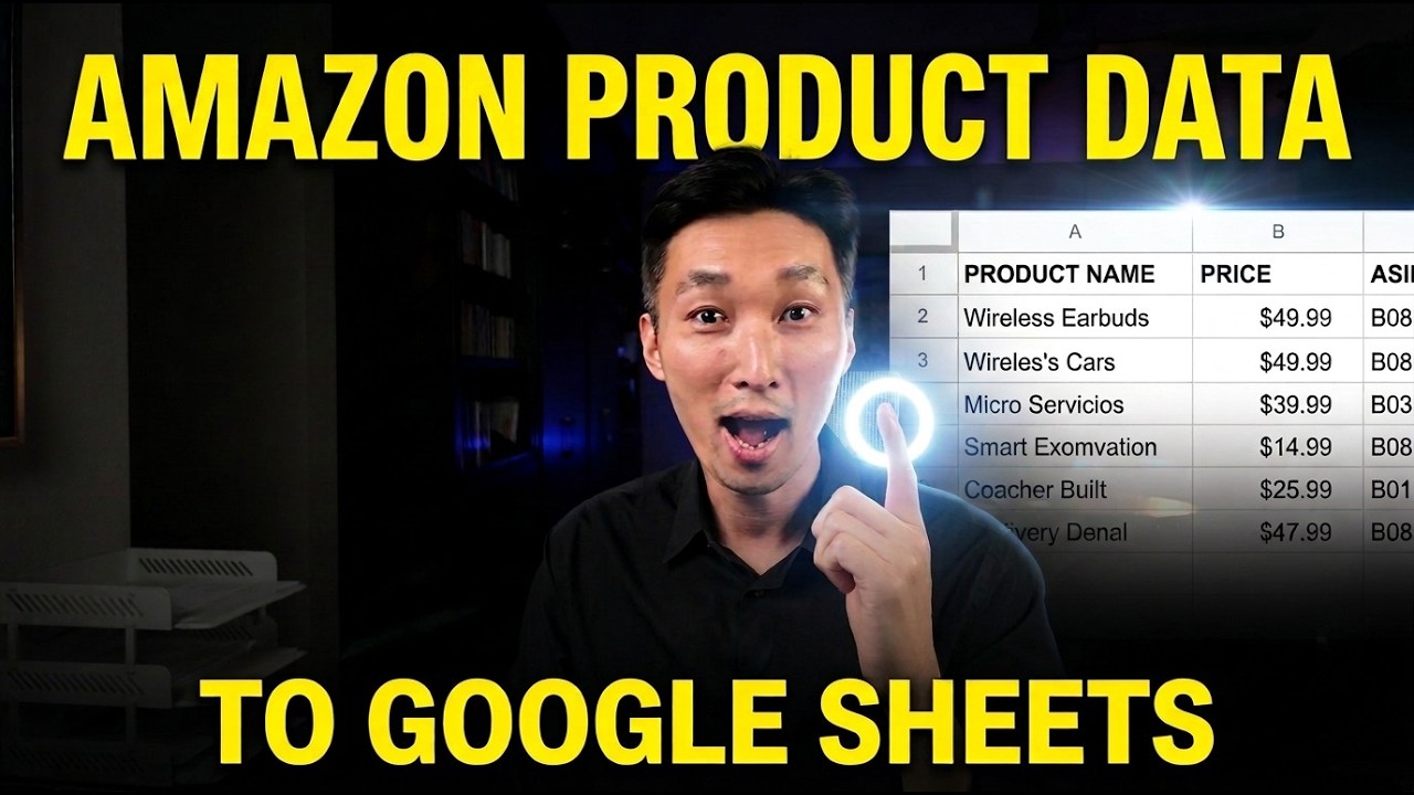 Amazon Product Data to Google Sheets (No Scraping)