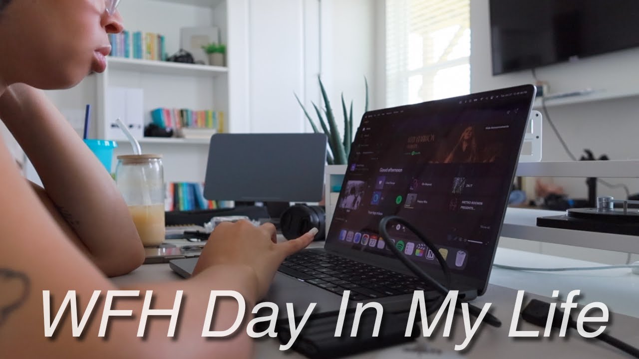 vlog: 9 am day in the life of a content creator working from home | notion tour + behind the scenes