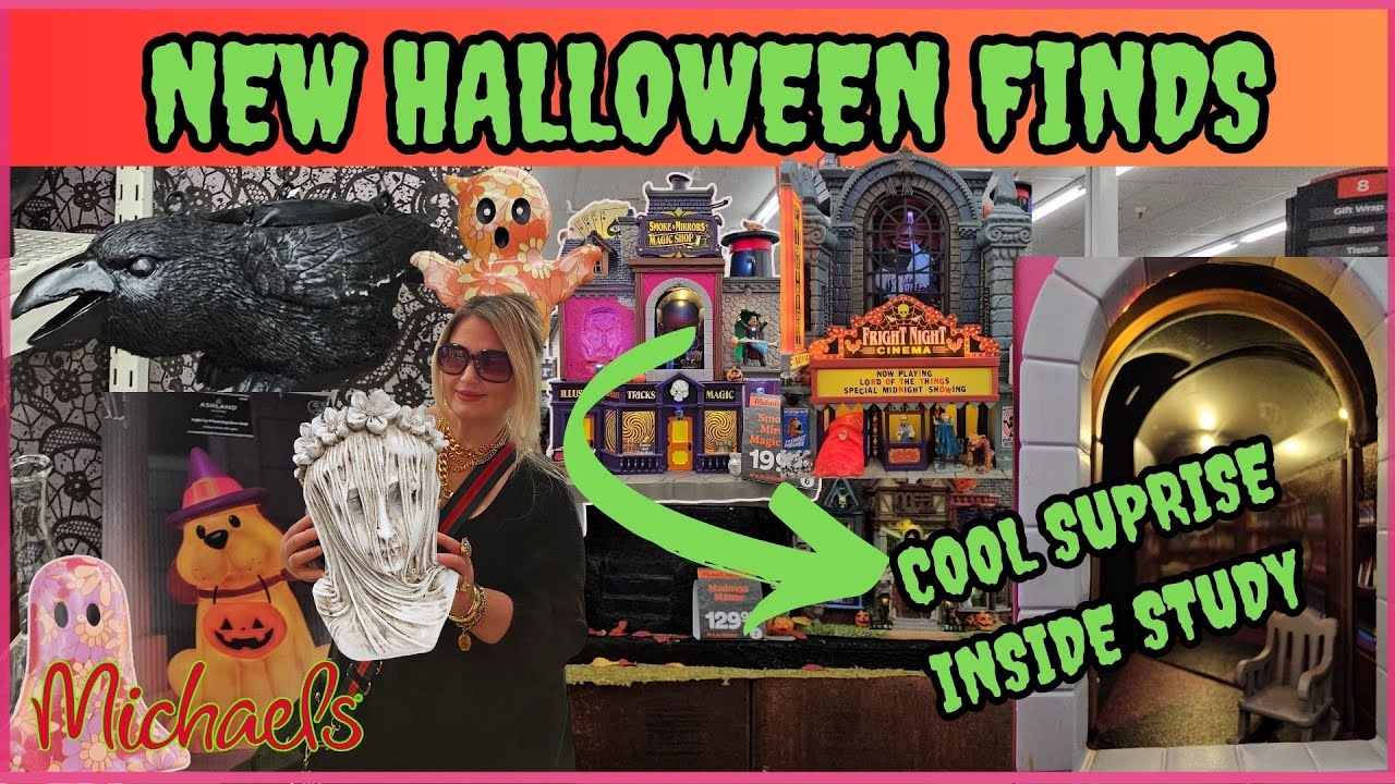 NEW HALLOWEEN FINDS at MICHAEL'S | LEMAX HALLOWEEN VILLAGE AND MORE #halloween
