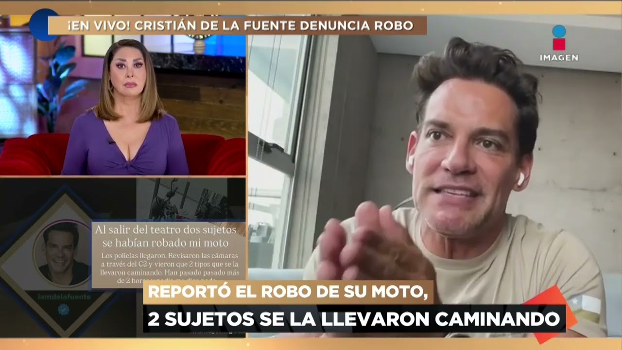 EN VIVO Cristián de la Fuente DENUNCIA ROBO de su moto durante ensayo de ‘Perfume de Gardenia’ DPM