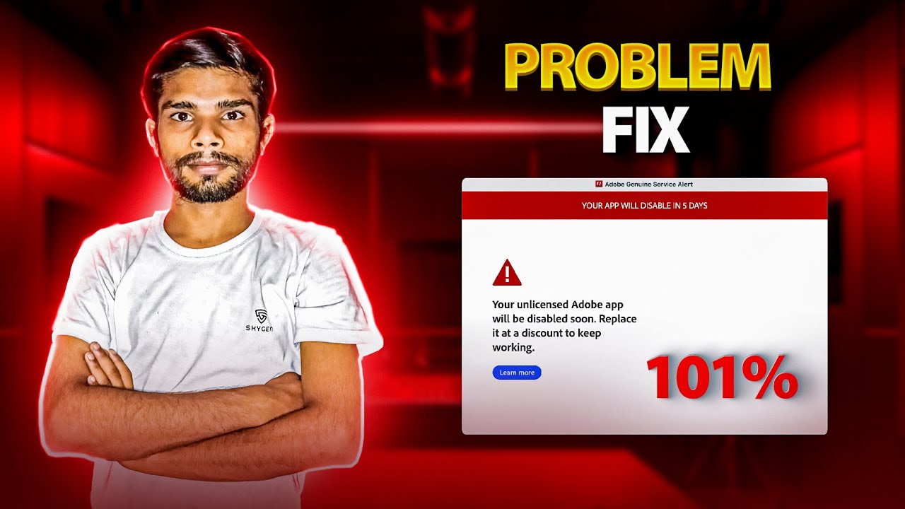 Adobe Genuine Service Alert Disable | PROBLEM FIX 101% || Simpal Mathed