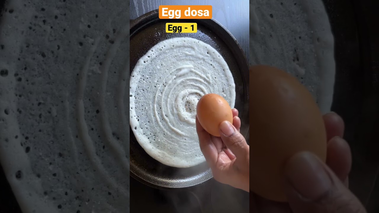 Egg dosa in 2 mins