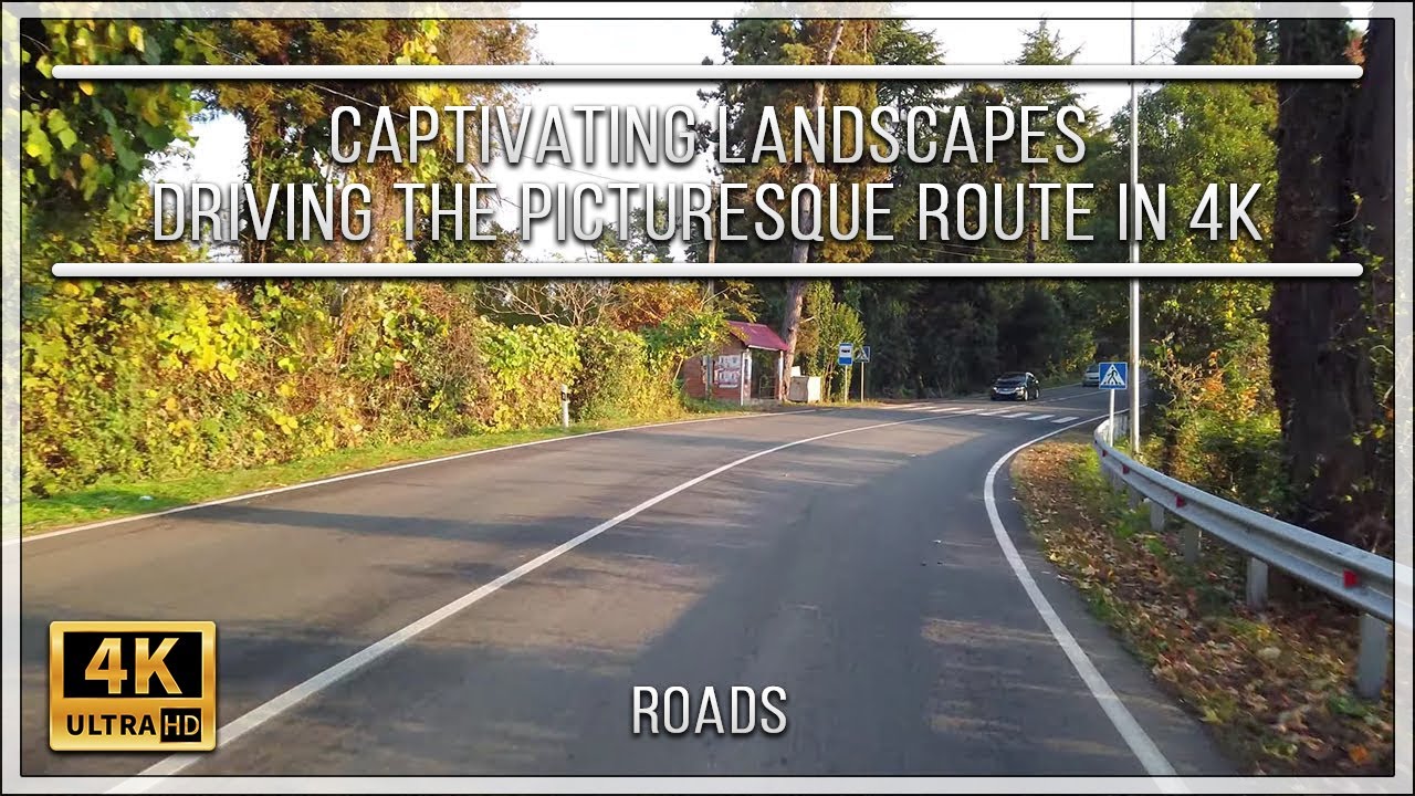 Captivating Landscapes: Driving the Picturesque Route in 4K