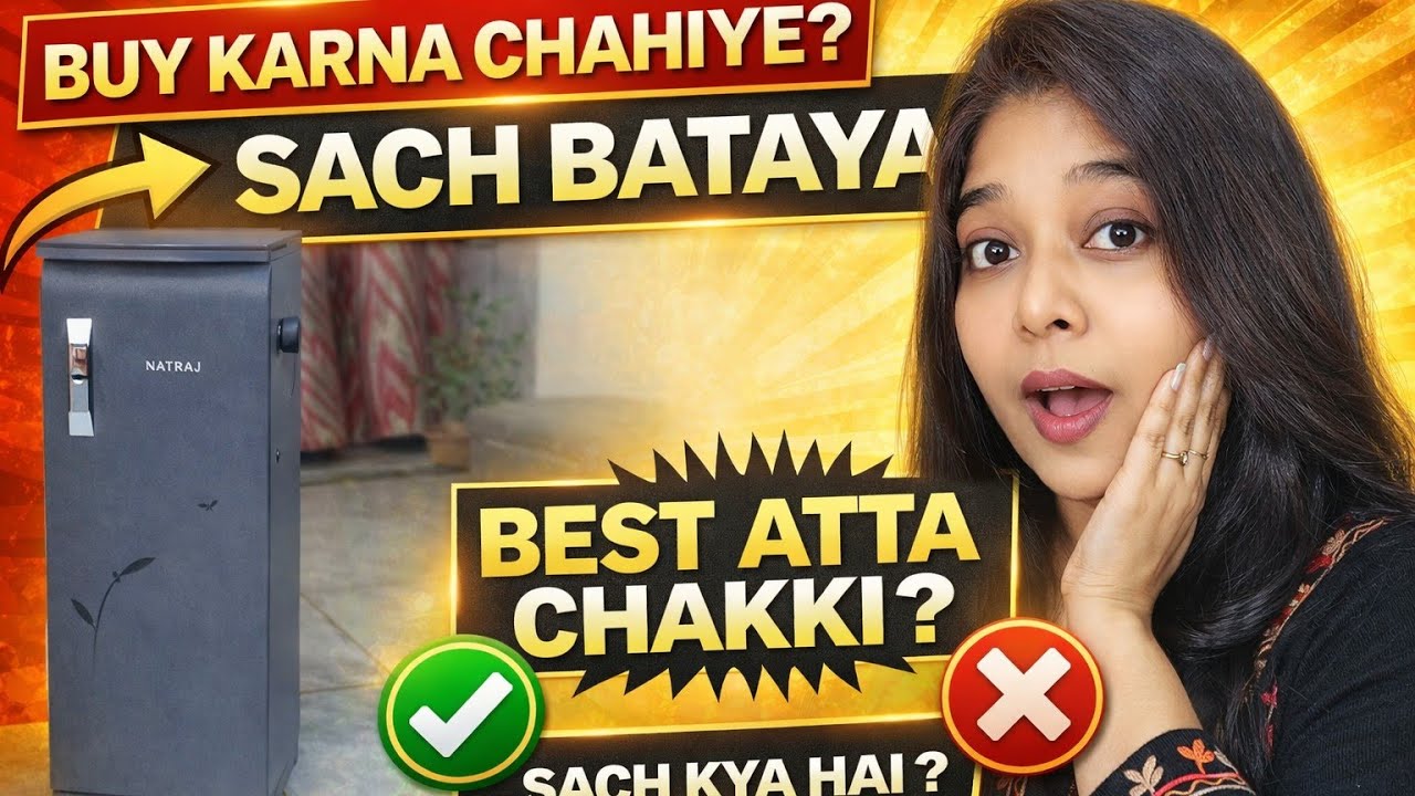Best Automatic Flour Machine Review |Natraj Atta Chakki for Home Use |How to Use Atta Maker in India