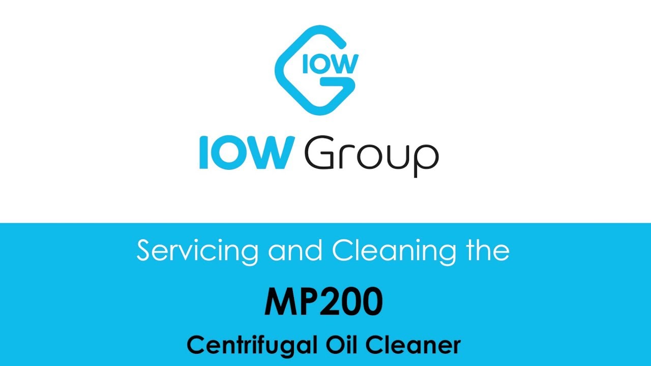 IOW MP200 Centrifuge Filter - Service and Cleaning Training Video