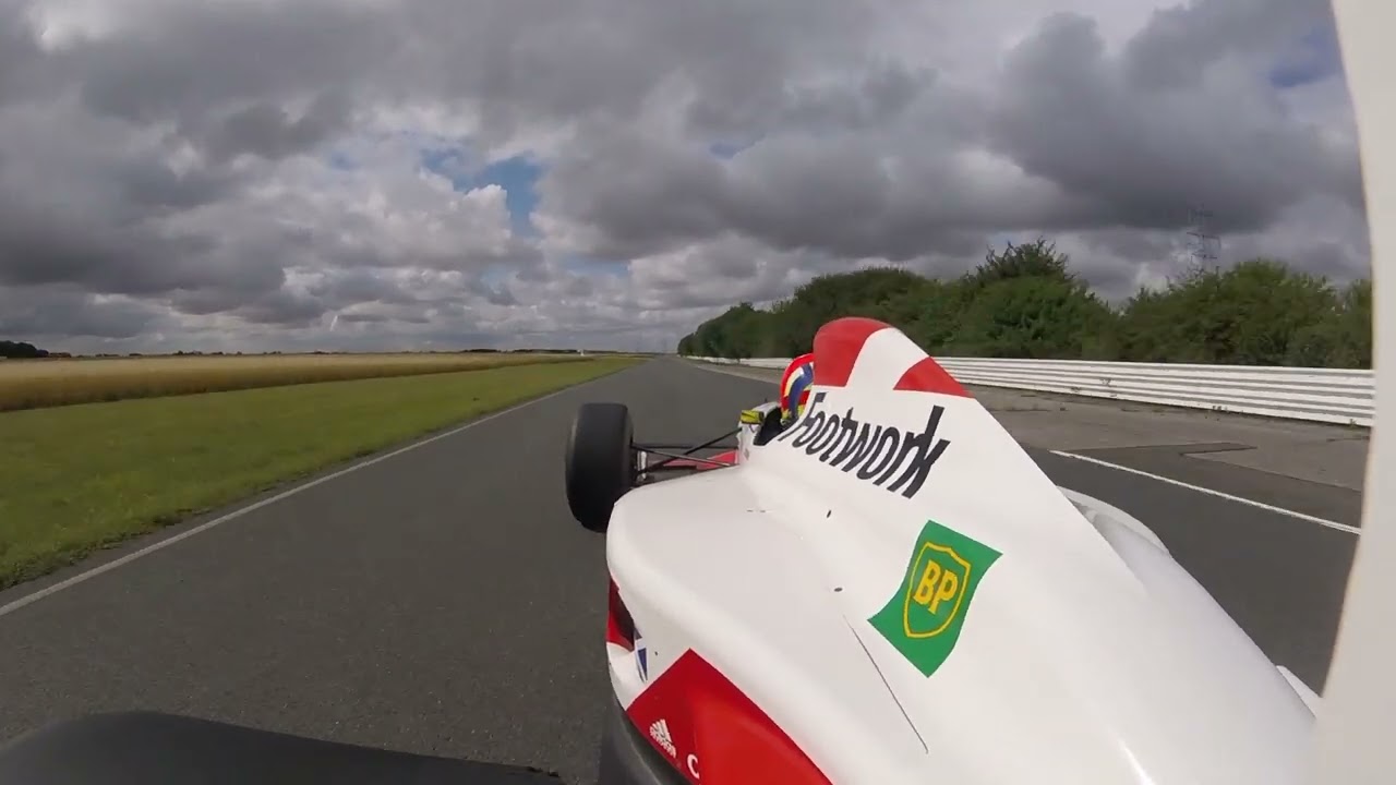 FORMULA 1 V10 footwork fa13 onboard ,test day at blyton park