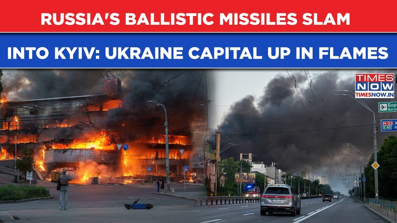 Russian Ballistic Missiles Hammer Kyiv: Fire In Capital Burns Streets| Kharkiv, Zaporizhzhia Hit Too