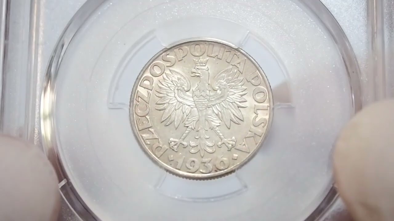 139049 2 Złote 1936 rok Polska Żaglowiec PCGS AU58