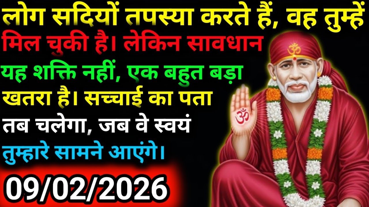 ✅9 February 2026 ka Shri Sai Baba Ka Message | Aaj ka Divine Message | Universe Message
