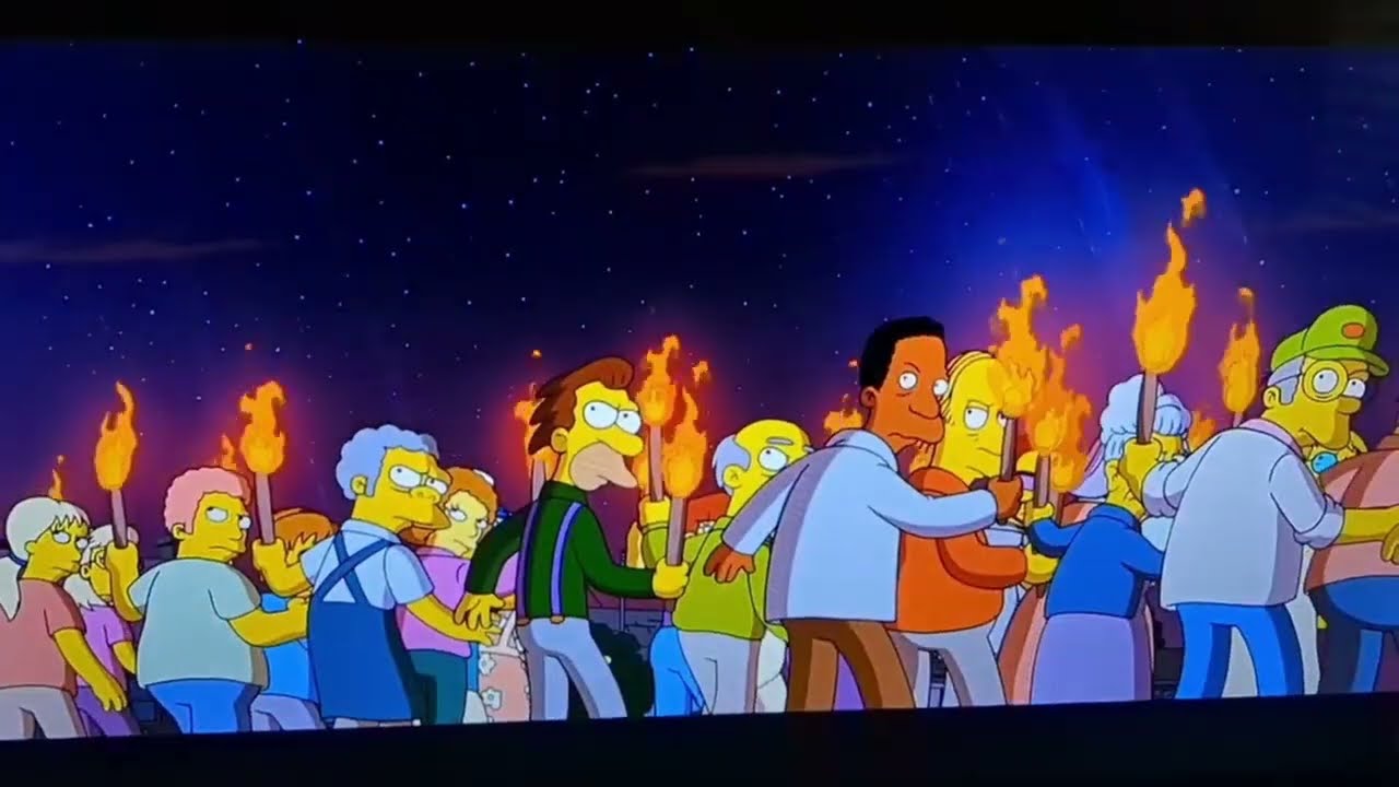 The Simpsons Movie 2007 Angry Mob Kill Complation