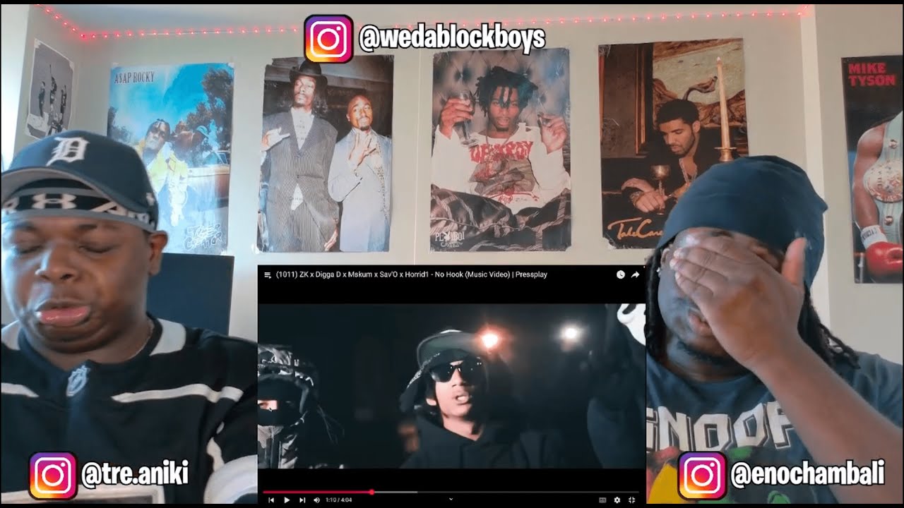 (1011) ZK x Digga D x Mskum x Sav'O x Horrid1 - No Hook (Music Video) - REACTION