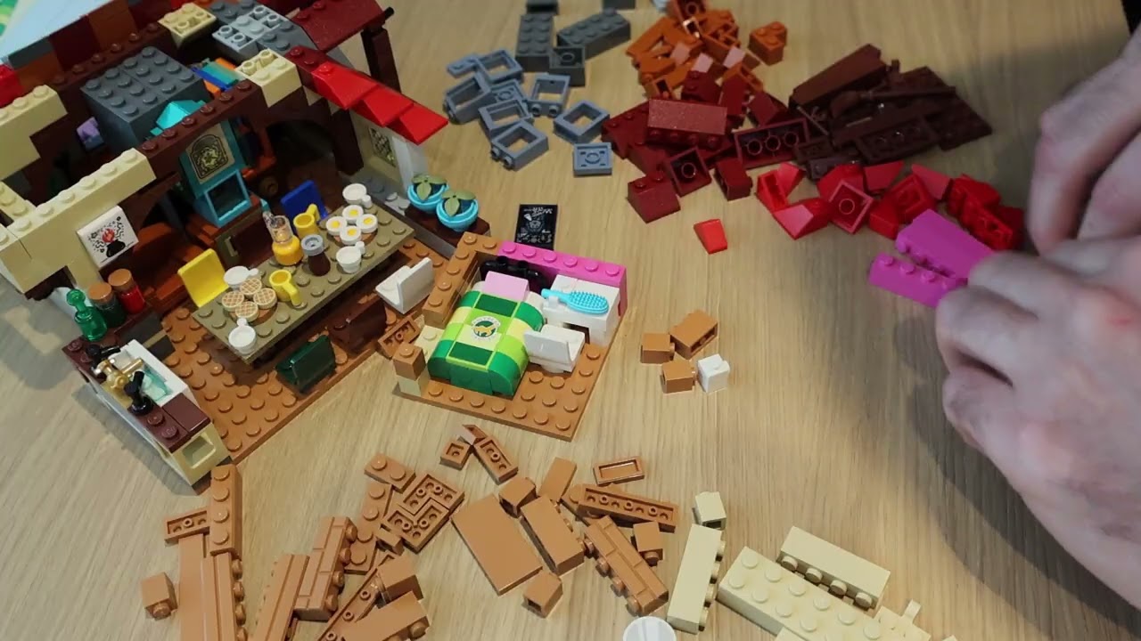 Building LEGO Harry Potter 75980 Attack on The Burrow Part V