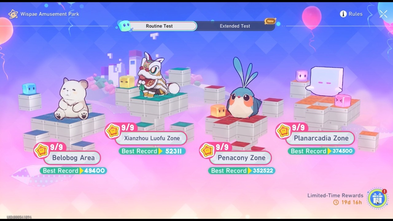 Wispae Amusement Park - Routine Test | Honkai: Star Rail