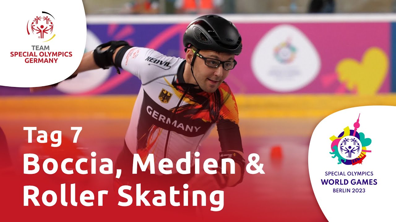 Special Olympics World Games Berlin 2023, Tag 7: Boccia, Medien & Roller Skating
