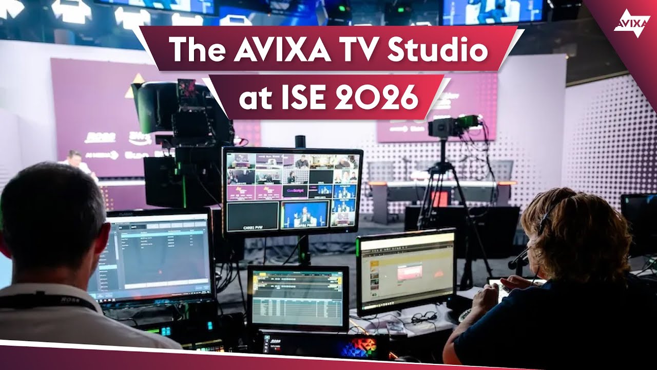 The AVIXA TV Studio at ISE 2026