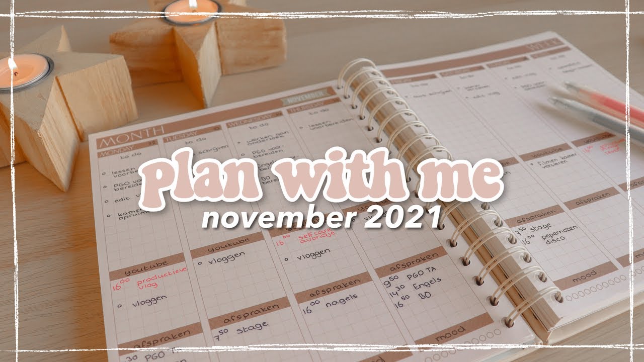 plan with me: november 2021 | mascha planner