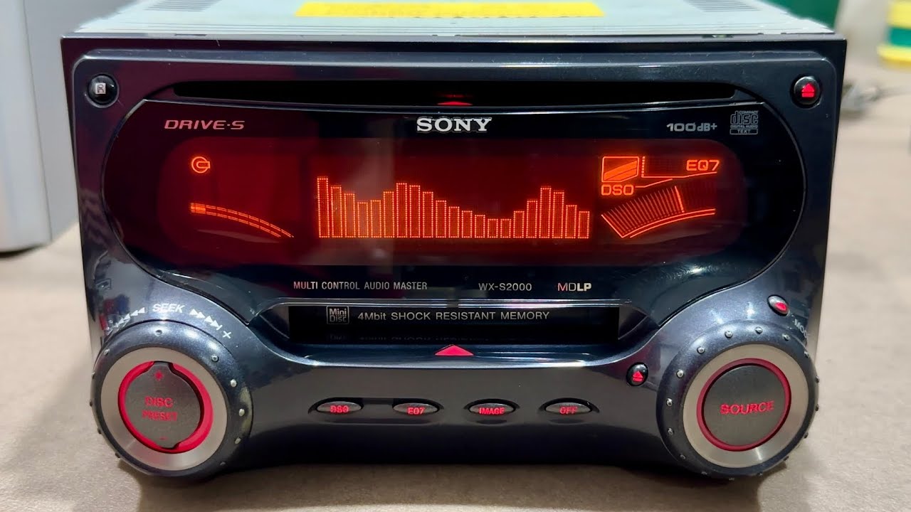 SONY WX-S2000 CAR STEREO AUDIO SYSTEM Radio Md Cd Player