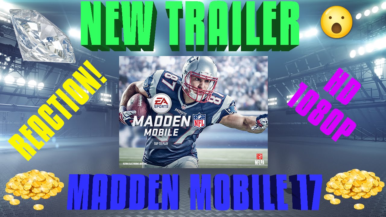 MADDEN MOBILE 17 TRAILER!! HD!! REACTION!!