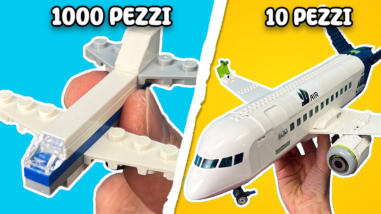 Ho FATTO SCONTRARE l’AEREO LEGO PIÙ GRANDE | Gli SCONTRI LEGO da 10 a 1.000 pezzi