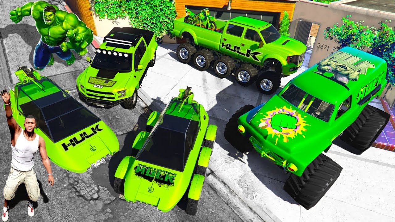 Collecting HULK SUPERCARS In GTA 5..!😍
