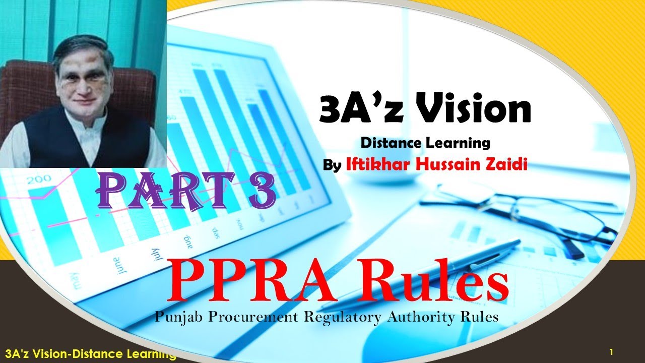 PPRA Rules (Part-3), Punjab Procurement Regulatory Authority Rules