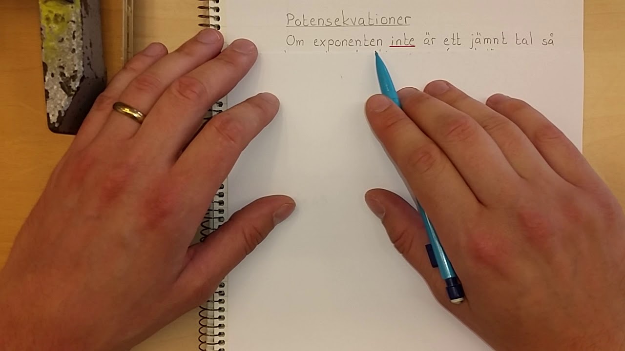 Ma1c Potensekvationer