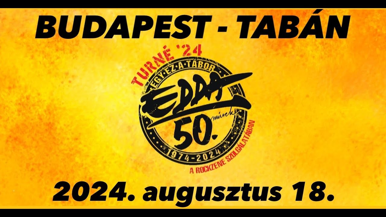 Edda - 50 - Tabán 2024. - Teljes koncert - ..... B-Közép mellől az első sorból