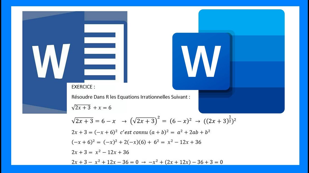 ECRIRES LES EQUATIONS MATHEMATIQUES AVEC MICROSOFT WORD [tuto 2021]