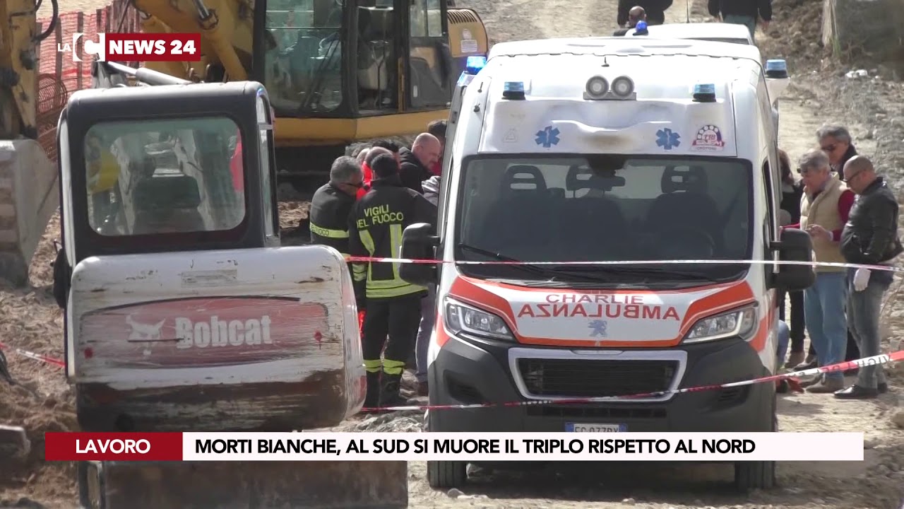 Morti bianche, al sud si muore il triplo rispetto al nord